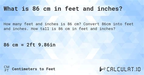 86cm in feet|86cm in feet and inches.